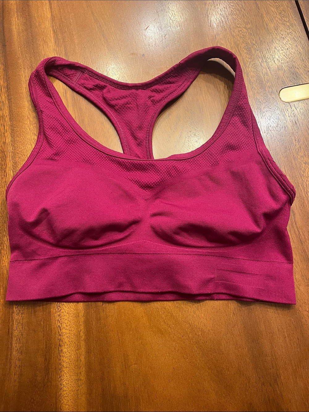 Patagonia Seamless Racerback Sports Bra - Raspberry